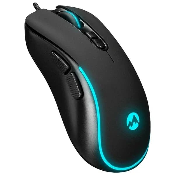 Игровая мышь SM-G58 X-Hammer USB черная 7D оптическая 7200 dpi с подсветкой