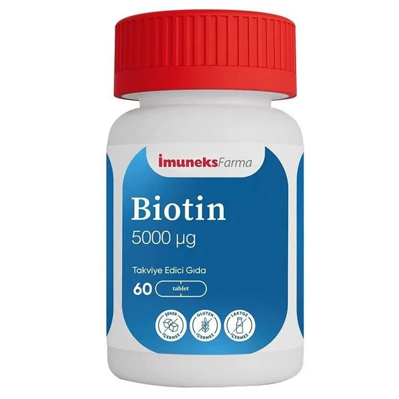 Биотин 5000 мкг 60 шт от İmuneks Farma