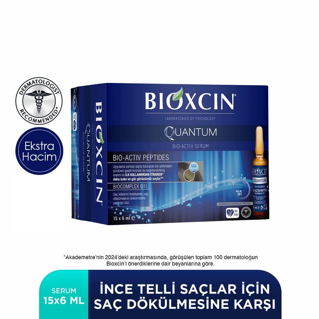 Сыворотка против выпадения волос Bioxcin Quantum 15 x 6 мл