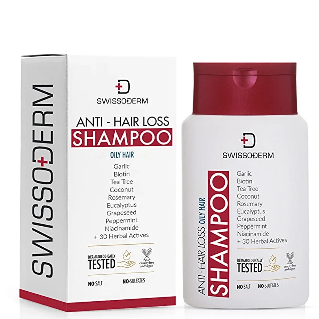 Шампунь против выпадения волос Swissoderm 300 мл - для жирных волос
