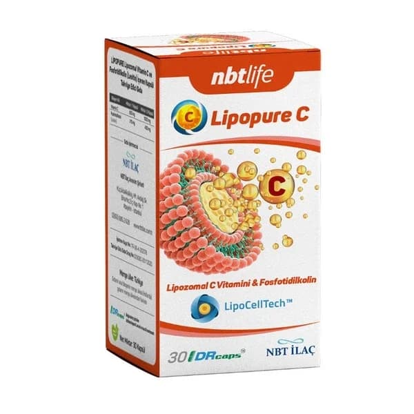Добавка витамина C Lipopure 30 капсул от Nbt Life