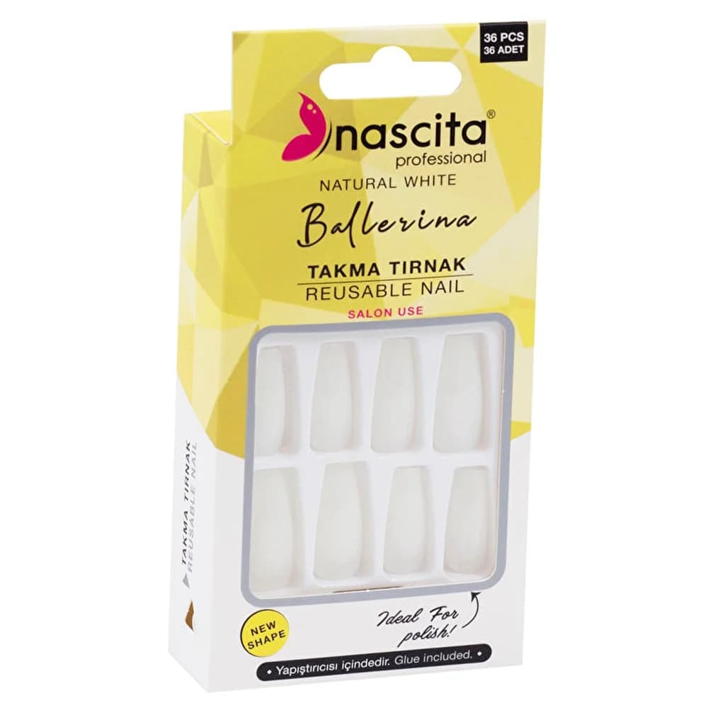 Накладные ногти Nascita 36 штук Балерина 142