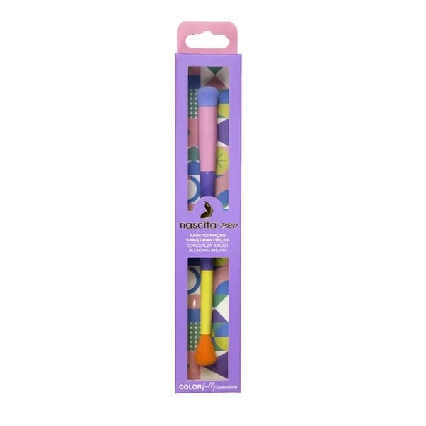 Двусторонняя кисть для макияжа Nascita Colorfully