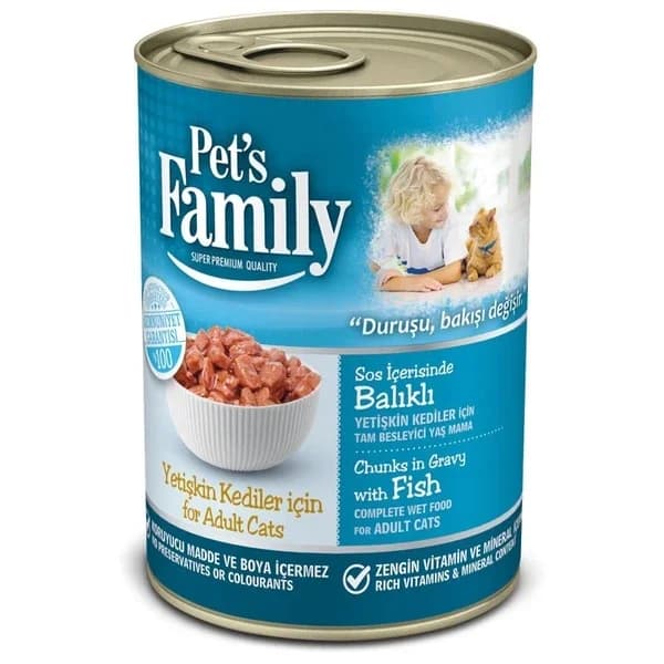Корм для кошек с рыбой Pet's Family 400 г