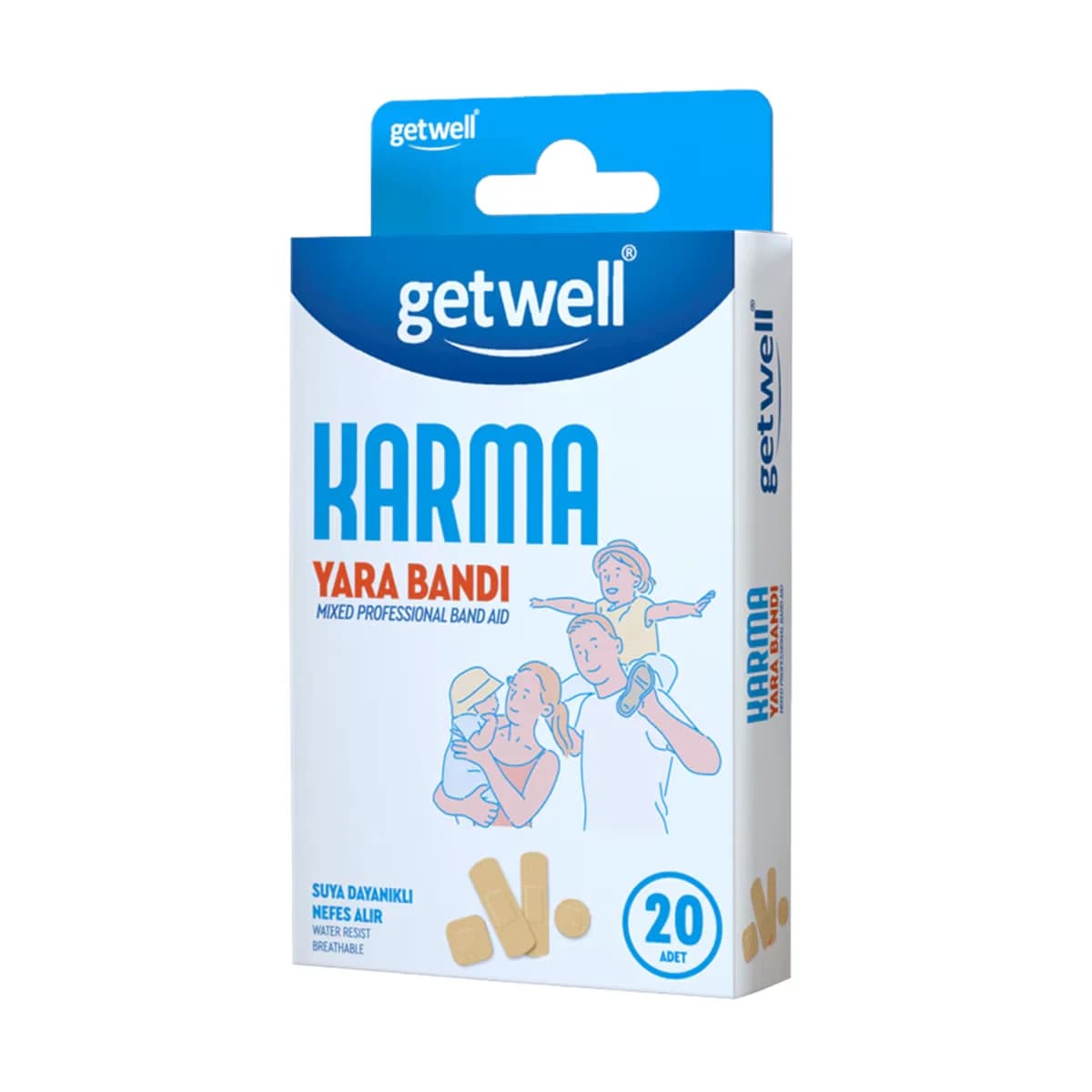 Бинт Getwell смешанный 20 шт