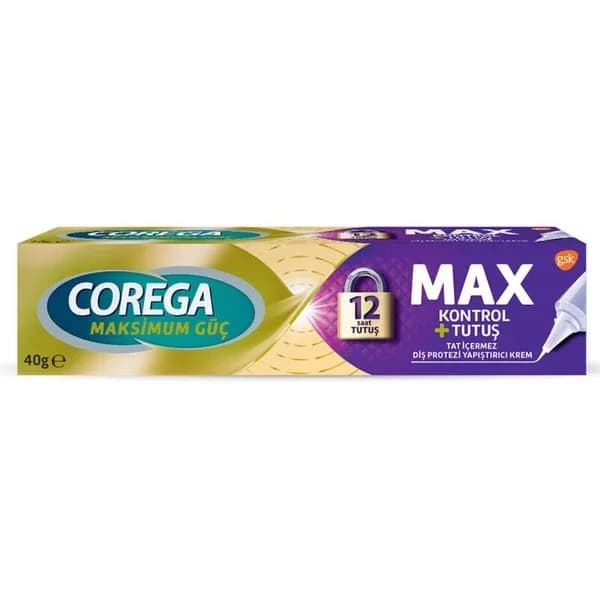 Крем для фиксации зубных протезов Corega Maximum Control 40 мл
