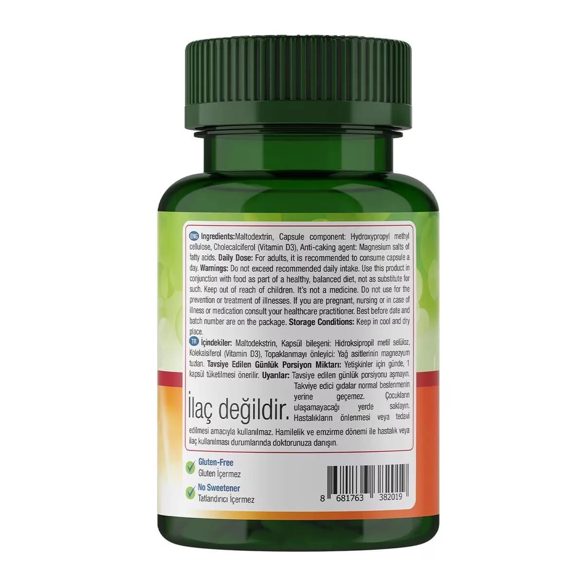 Витамин D3 90 капсул от Nature's Supreme