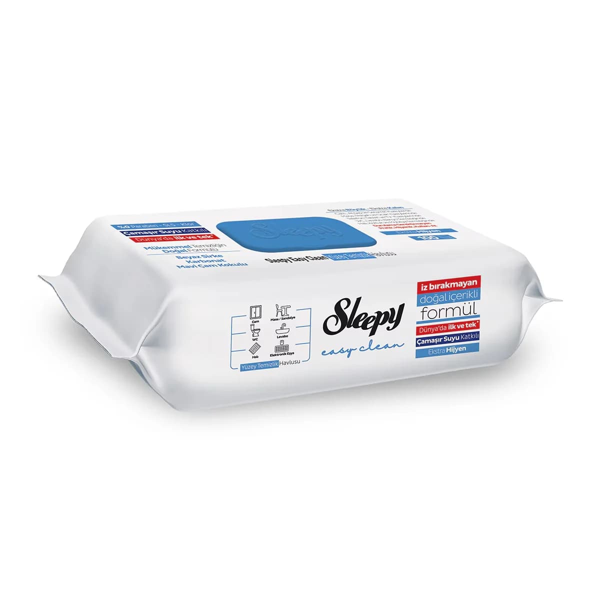 Салфетки для уборки Sleepy с отбеливателем 100 шт