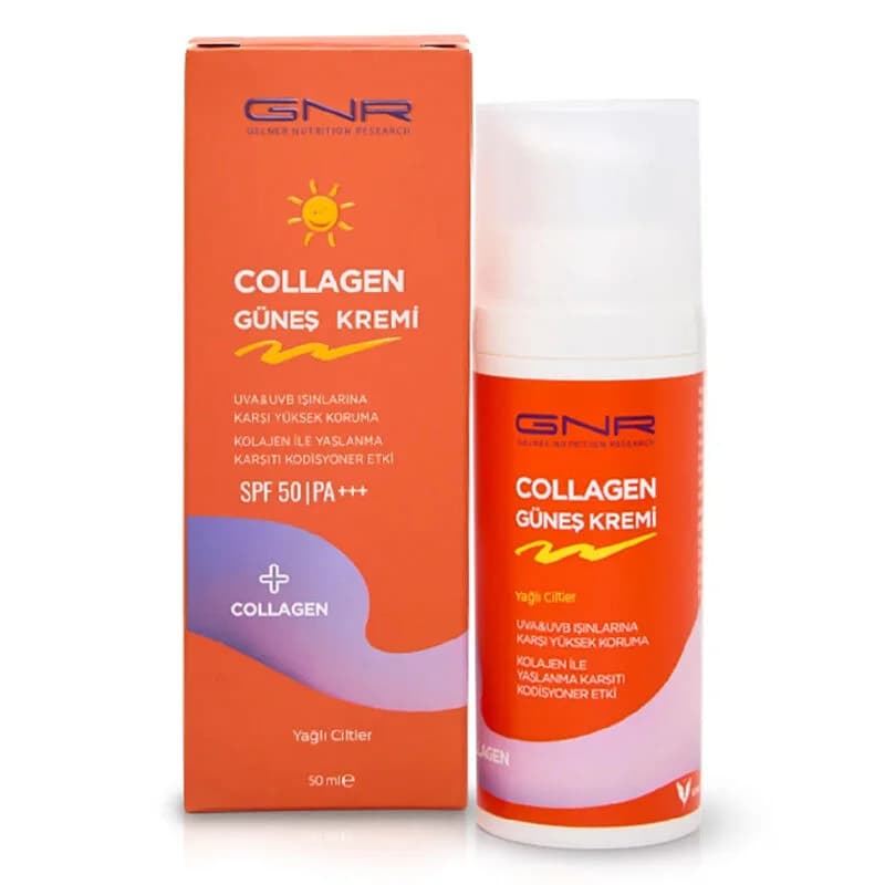Крем для загара с коллагеном SPF 50 для жирной кожи 50 мл от Gnr