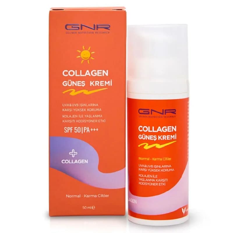 Крем для загара Gnr Коллаген SPF 50 для нормальной и комбинированной кожи 50 мл