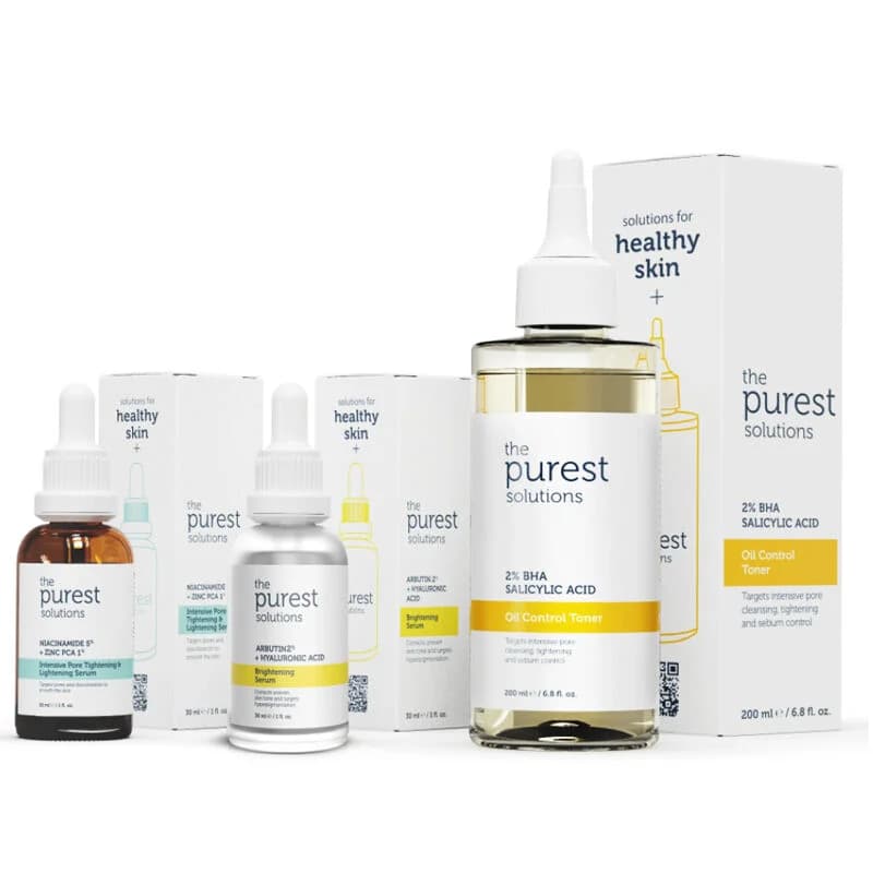 Набор по уходу за кожей от прыщей и черных точек The Purest Solutions