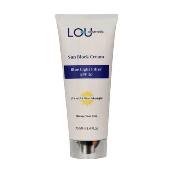 Крем для защиты от солнца Lou Cosmetic с фильтром синего света SPF50+ 75 мл