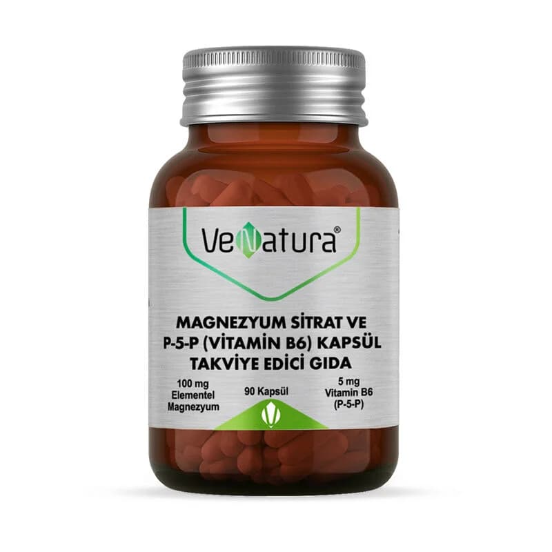 Венатура Магний Цитрат и P5P (витамин B6) 90 капсул