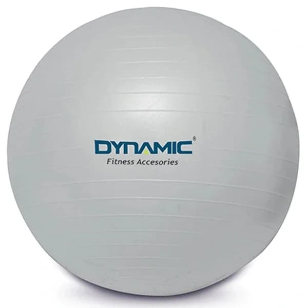 Динамический гимнастический мяч для пилатеса 65 см серый от Dynamic