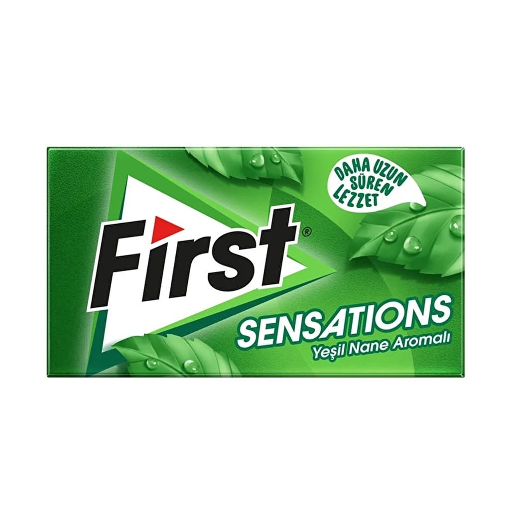 Жевательная резинка со вкусом зеленой мяты First Sensations 27 г