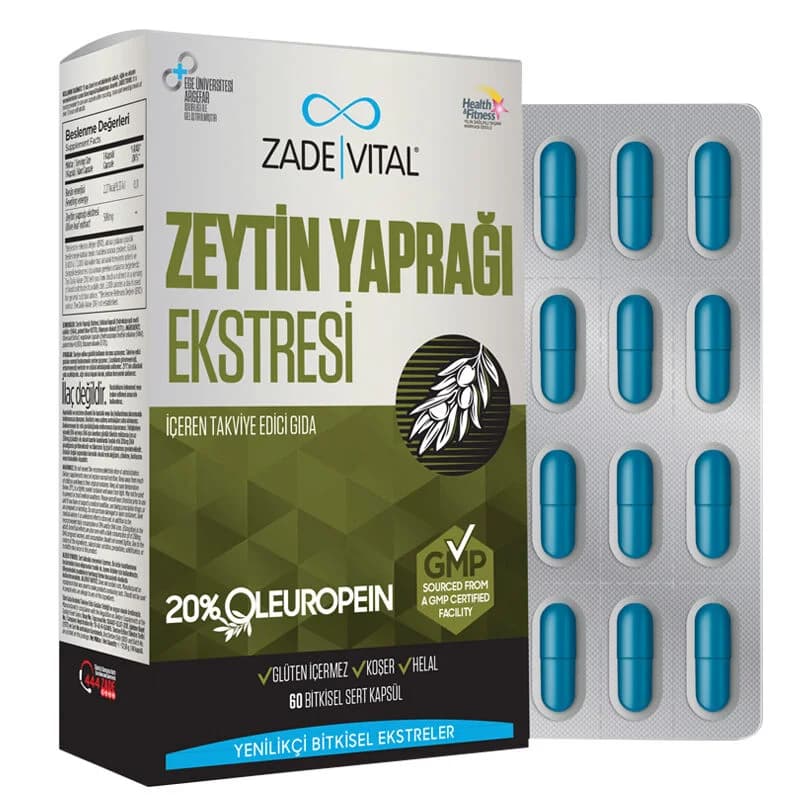 Экстракт оливковых листьев Zade Vital 60 капсул