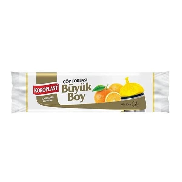 Мешки для мусора Koroplast большие с ароматом мандарина 10 шт