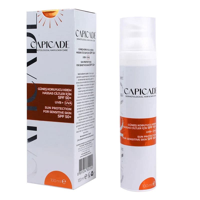 Крем для загара Capicade SPF 50+ для чувствительной кожи 100 мл