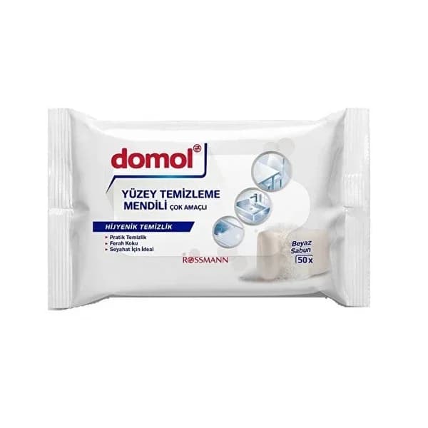 Салфетки для уборки многофункциональные Domol с белым мылом 50 шт