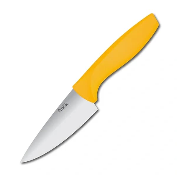 Нож мини-шефа Pratik 12 см желтый - 43620