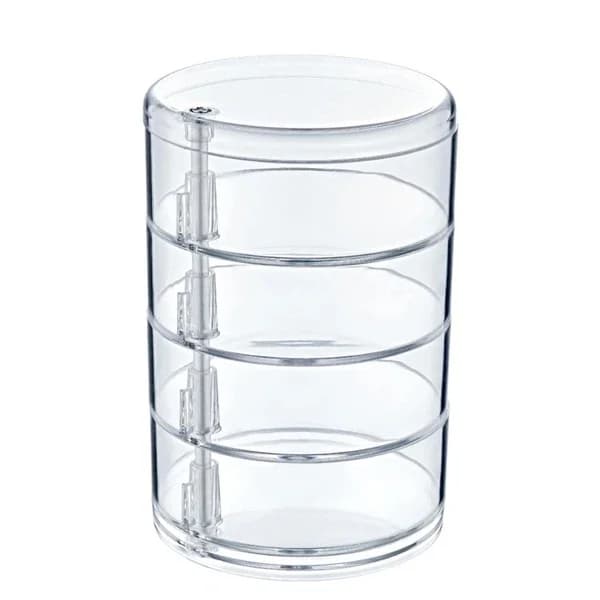Органайзер для макияжа Bee Home Crystal 4-уровневый цилиндр 12 см