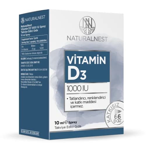 Витамин D3 1000 МЕ спрей 10 мл от Naturalnest