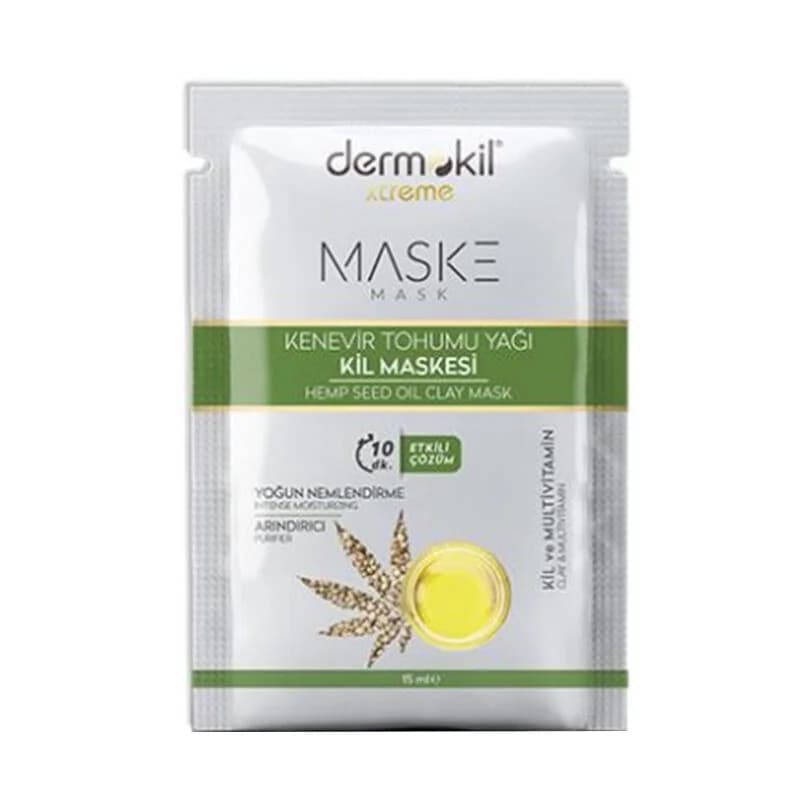 Глиняная маска с маслом семян конопли Dermokil 15 мл