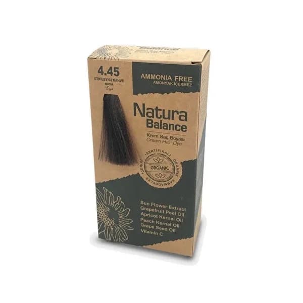 Крем-краска для волос Natura Balance Коричневый 4.45 1 шт