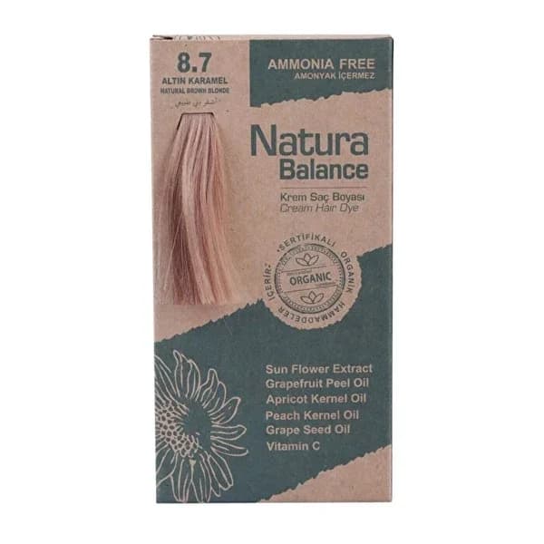 Крем-краска для волос Natura Balance Золотой Карамель 8.7 1 шт
