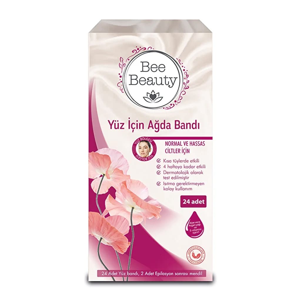 Лента для восковой эпиляции Bee Beauty для лица 24 шт.