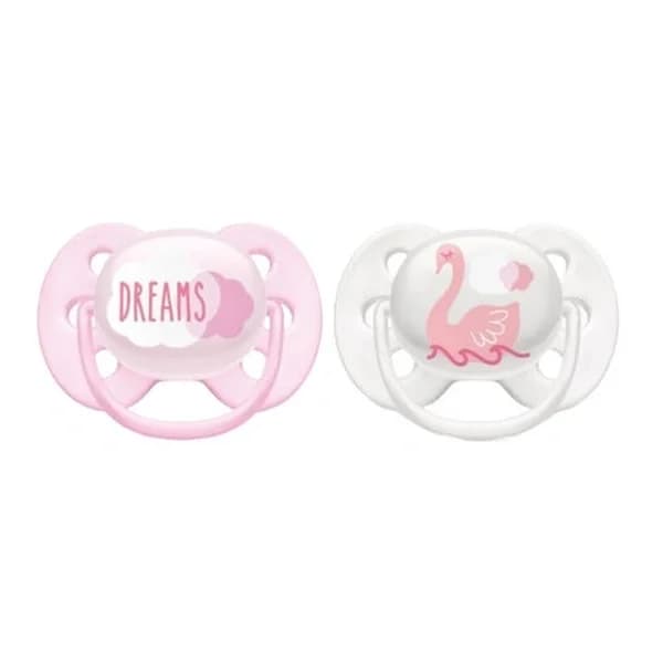 Соска Philips Avent Ultra Soft 0-6 месяцев - розовая