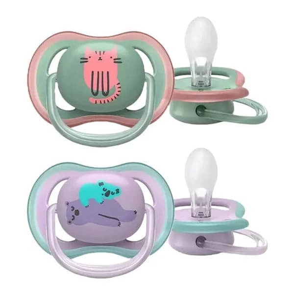 Соска Philips Avent Ultra Air 6-18 месяцев набор из 2 штук - розовая