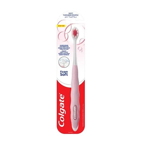 Зубная щетка Colgate FoamSoft - бережная чистка и уход за деснами