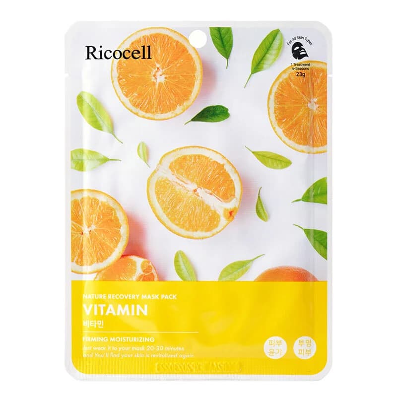 Увлажняющая и осветляющая маска с витамином C 23 г от Ricocell
