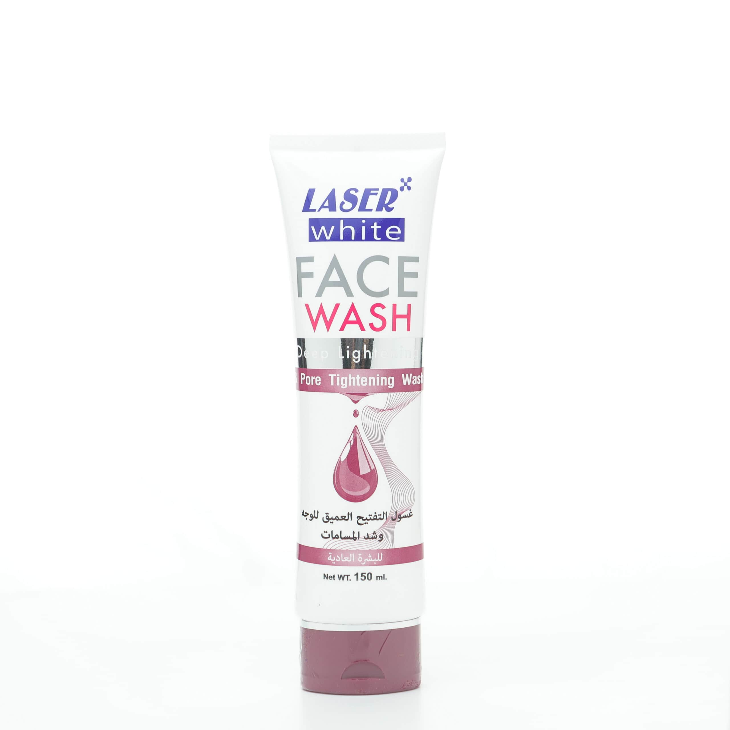 Laser White غسول للوجه والتفتيح العميق وشد المسامات من ليزر وايت للبشرة العادية - 1