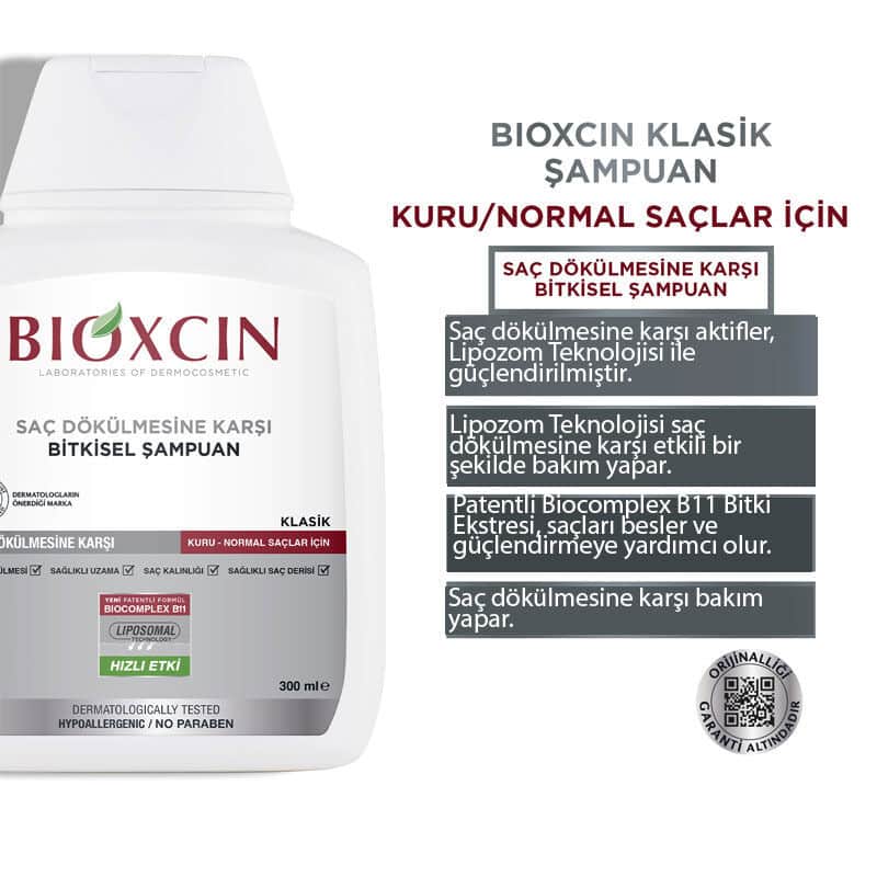 Bioxcin شامبو بيوكسين جينيسيس كلاسيك للشعر العادي إلى الجاف 300 مل - 3
