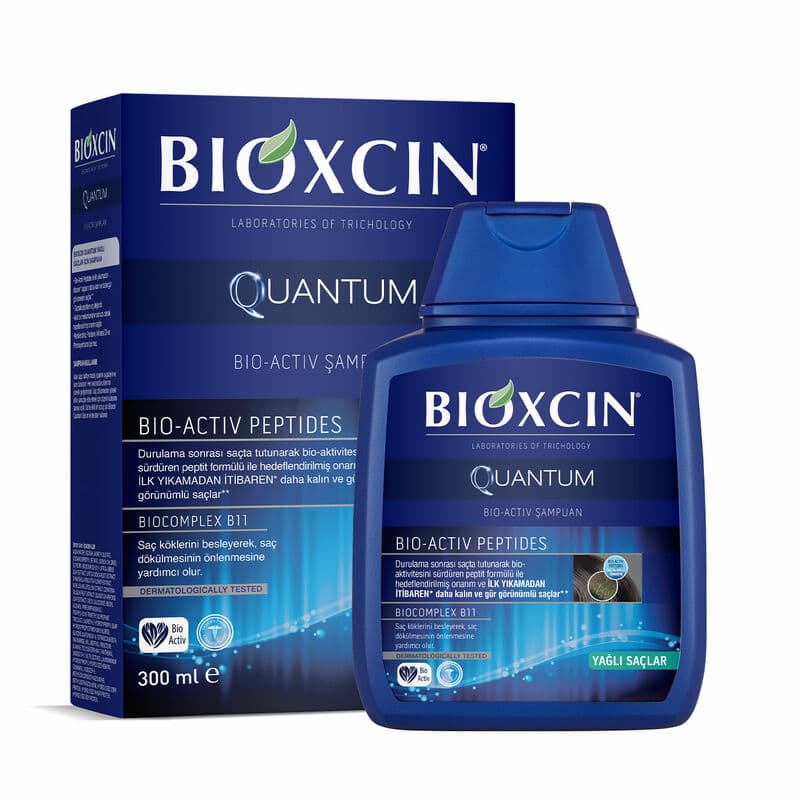 Bioxcin شامبو بيوكسين كوانتم المضاد لتساقط الشعر للشعر الدهني 300 مل