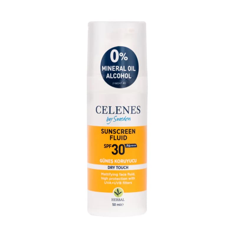 كريم شمس عشبي جاف من سيلينز SPF30 50 مل Celenes