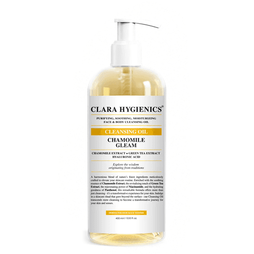 زيت تنظيف البشرة بلمسة البابونج 400 مل من كلارا هايجينكس Clara Hygienics - 1