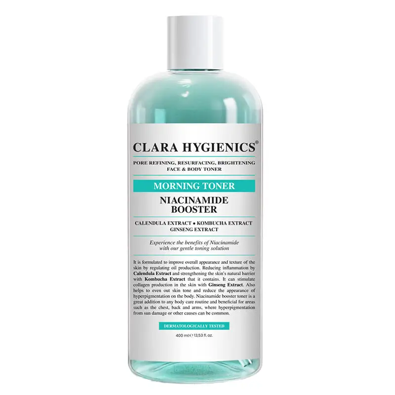 تونر الوجه والجسم المقوي بفيتامين Niacinamide 400 مل من كلارا هايجينكس Clara Hygienics - 1