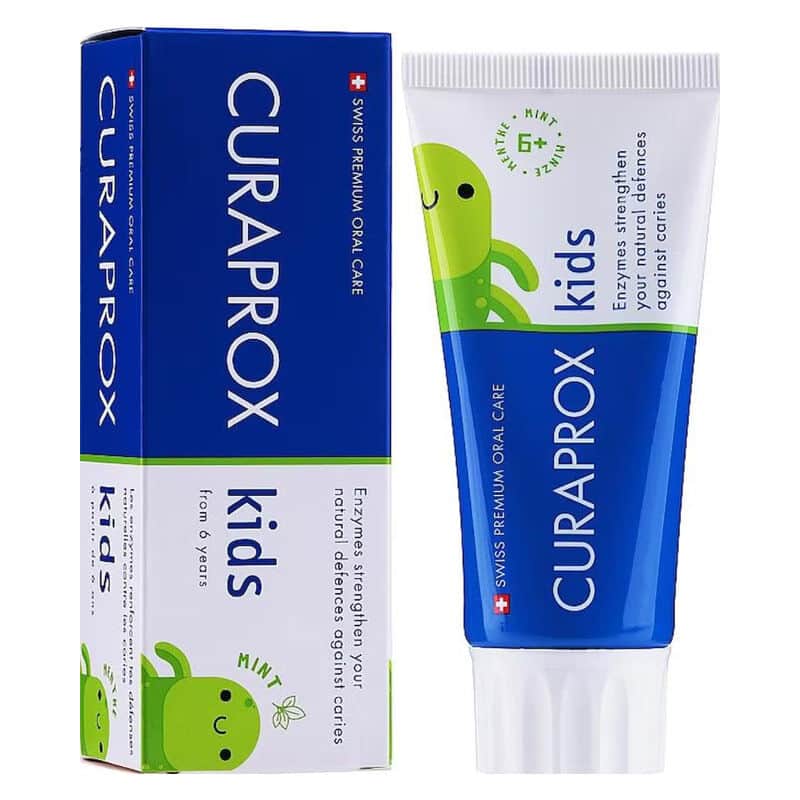 معجون أسنان كورا بروكس إنزياكال للأطفال بنكهة النعناع +6 سنوات 60 مل Curaprox - 2