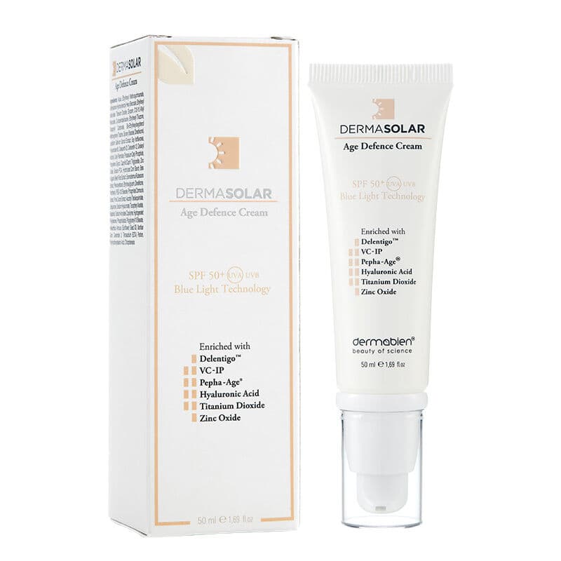 كريم واقي شمس غير ملون SPF 50 + مضاد للبقع ومضاد للشيخوخة 50 مل من درما بيين Dermabien