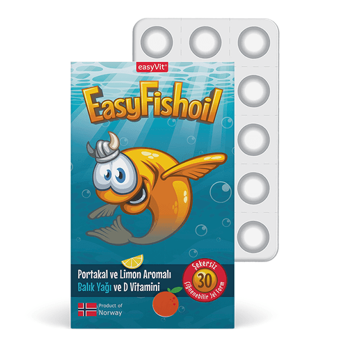 EasyFishoil مكمل غذائي إيزي فيش أويل يحتوي على أوميغا 3 وفيتامين د 45 جرام - 1