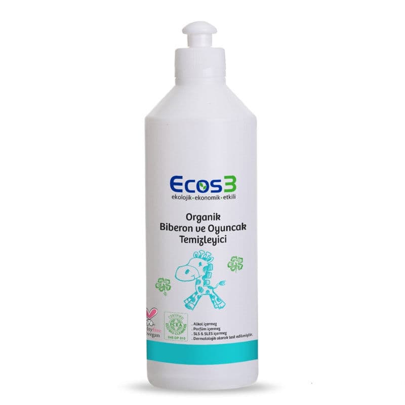 Ecos3 منظف الزجاجات والألعاب العضوي إيكوس3، 500 مل