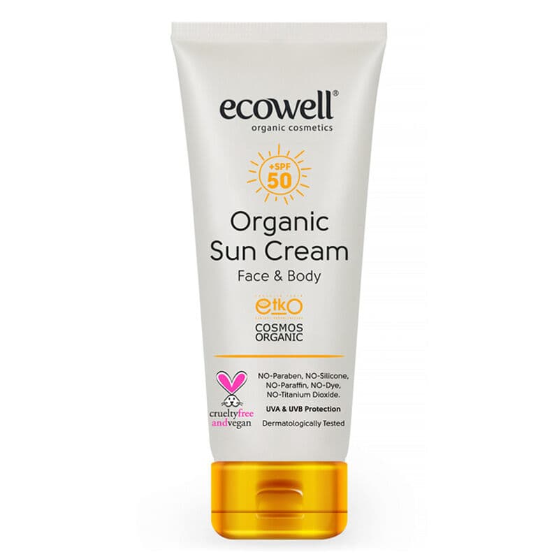 Ecowell كريم الحماية من الشمس العضوي من إيكوويل بعامل حماية 50، 110 غرام
