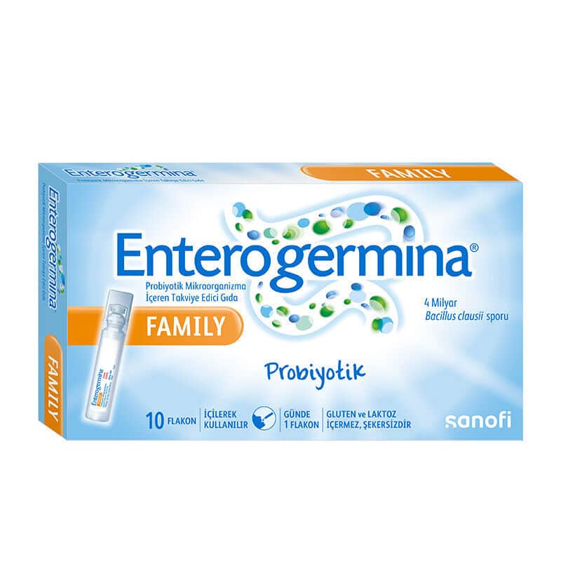 Enterogermina مكمل غذائي يحتوي على الكائنات الحية الدقيقة من عائلة إنتروجيرمينا، 10 قوارير - 1