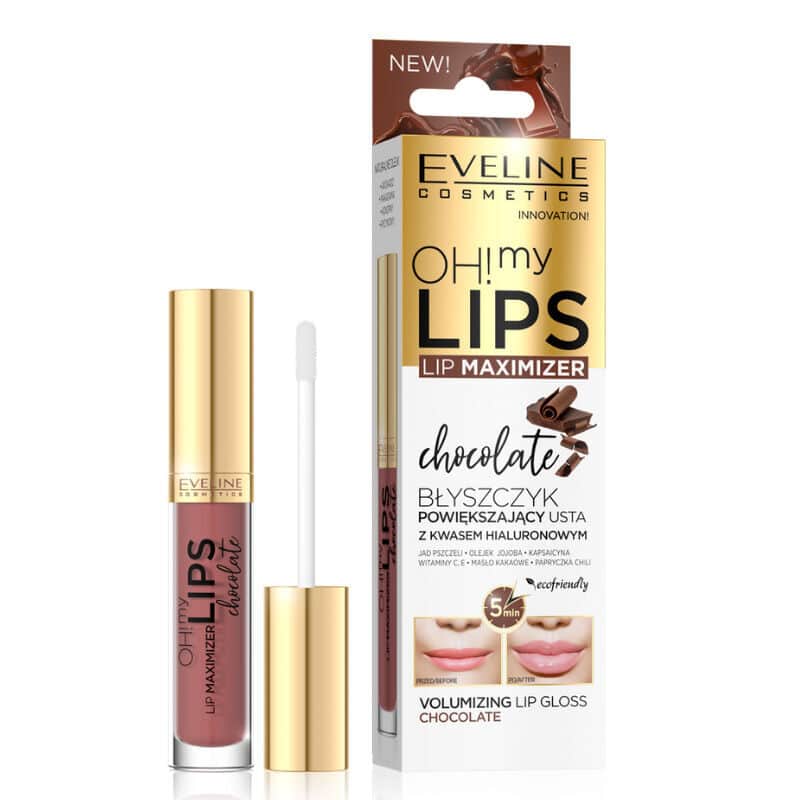 Eveline Cosmetics ملمع شفاه أوه ماي ليبس من إيفلين كوزمتكس، 4.5 مل، شوكولاتة - 2