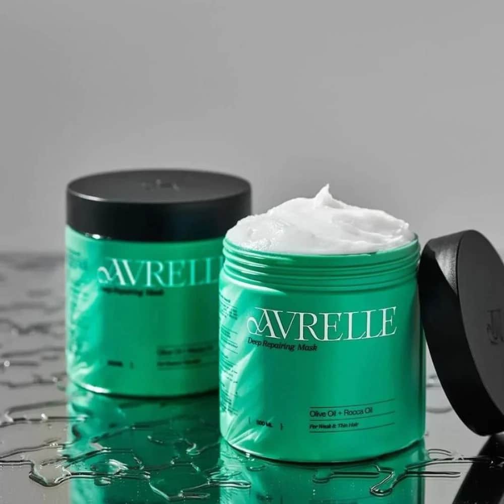 Avrelle ماسك الشعر بزيت الزيتون وزيت الجرجير من افريل 500 مل - 3
