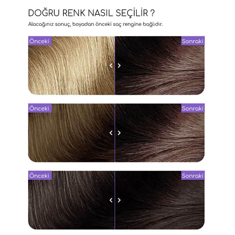مجموعة صبغة الشعر الكريمية 5.7 بني فاتح كاكاو من فلور تينت FlowerTint - 2