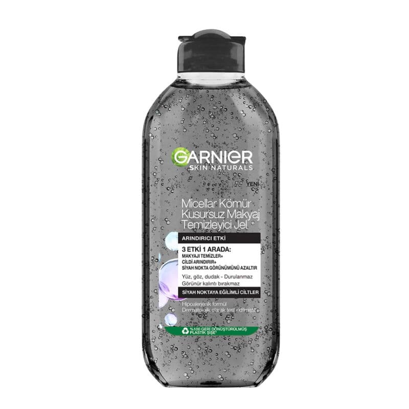 Garnier جل غارنييه ميسيلار لإزالة المكياج بالفحم الخالي من العيوب 400 مل